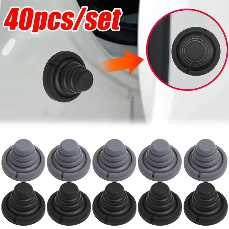 Car Door Anti-Collision Silicone Pads Sound Insulation Gasket Auto Soundproof Shockproof Sealing Rubber Pad Door Edge Sticker