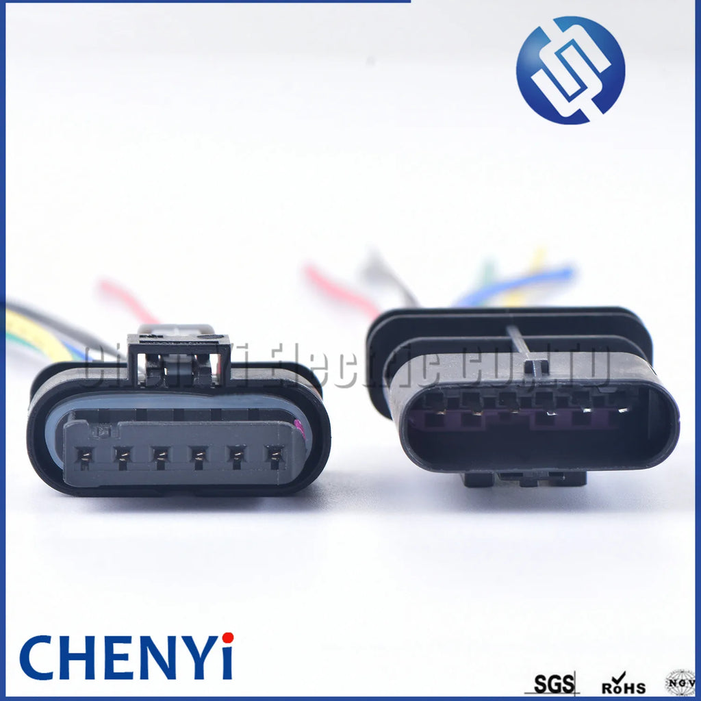 6 Pin Accelerator Throttle sensor connector Car Rear Tail Brake Lamp Waterproof harness plug 4F0 973 706 1-1718646-1 1-1718806-1