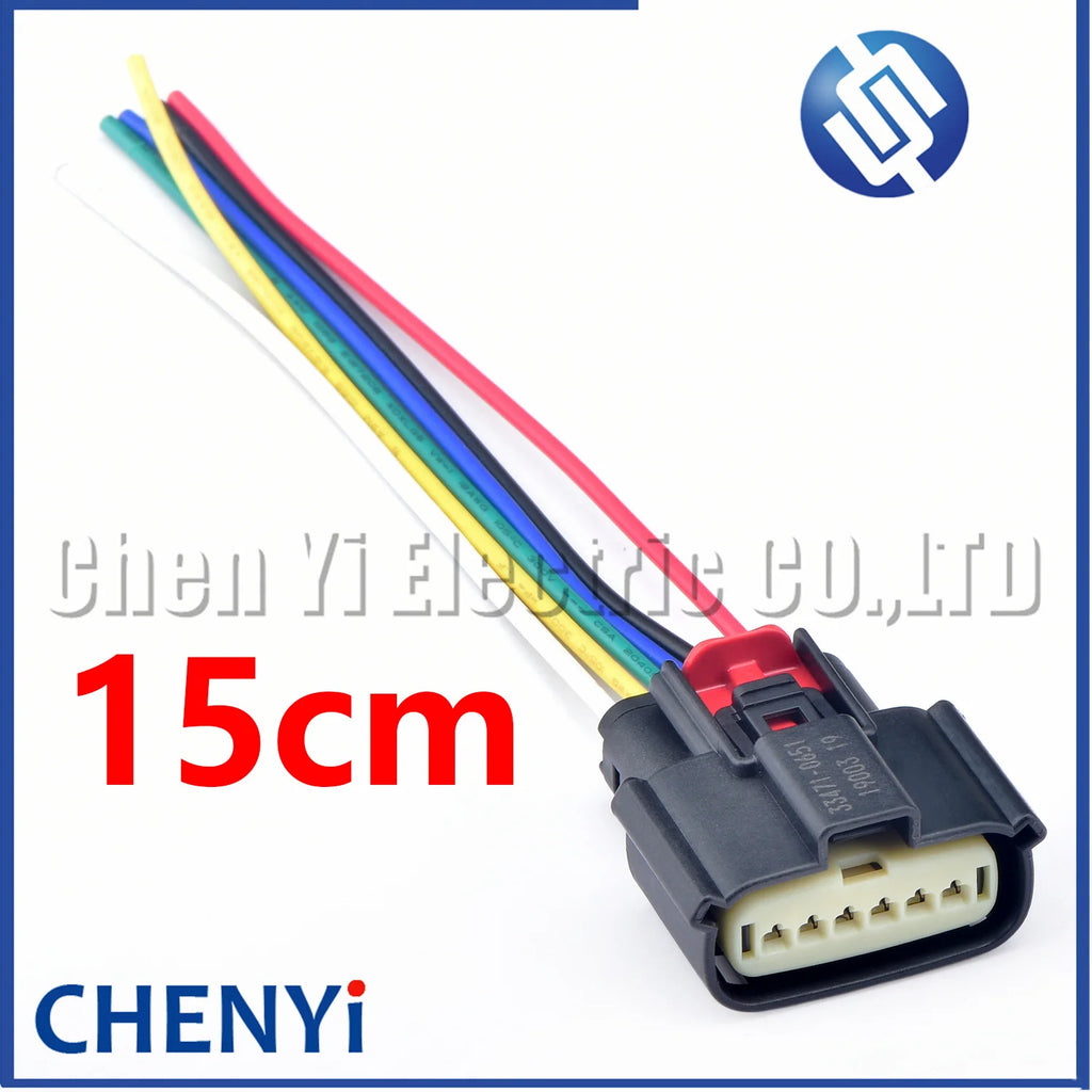 6 Pin 33471-0601 334710651 33471-0616 vehicle speed Accelerator pedal connector Tail Light plug pigtail For Ford Buick Chevrolet