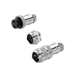 10 Pcs GX12 Aviation Circular Connector GX12-2Pin 3pin 4pin 5pin 6pin 7pin Male Female 12MM M12 Fixed Rear Nut Plug&Socket