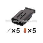 5-Pin Connector Waterproof 0.6mm Male Female Connector Auto Wiring Harness Cable Plug for Toyota 6189-1046 90980-12292