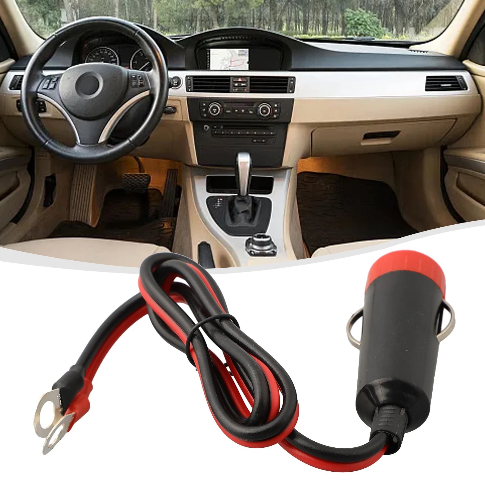 1 PCS Car Power Supply  Inverter Wire Convenient Male Socket  Replacement 50cm Long Car Cable  Socket Adapter