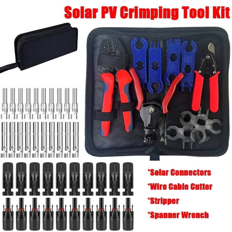 1/5 Sets Photovoltaic Solar PV Connector IP67 Y/T Type 30A 1000V 3-7 Way Branch Kit for PV/MC Cable 2.5/4/6mm² Battery Module