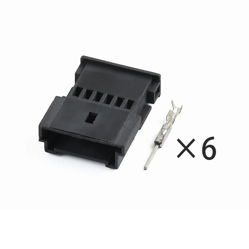1-1241370-3 Male and female 1-1703874-1 Applicable to Mercedes-Benz atmosphere light button BMW tweeter 6-hole harness plug