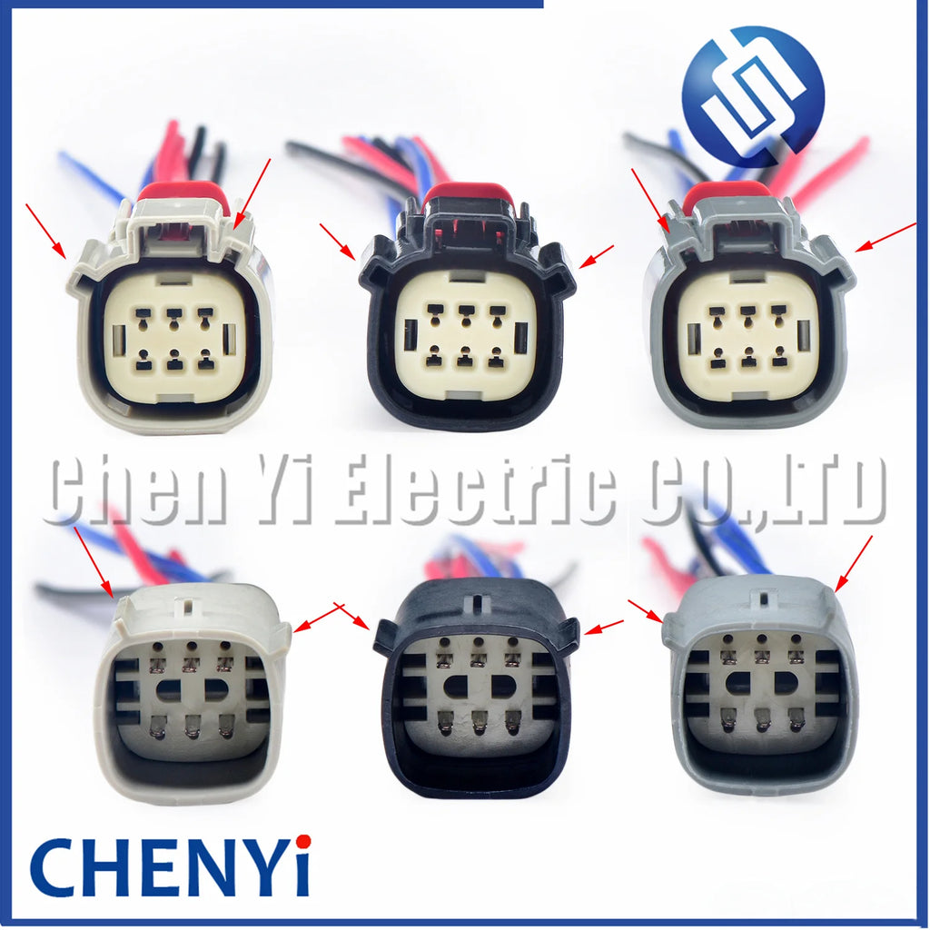 6 Pin Automotive waterproof connector Tail light Bumper Light Fog Light Wire harness Plug For Ford Buick Chevrolet Cadillac