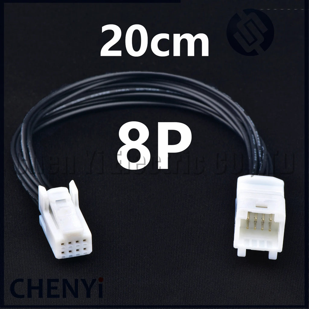 8 Pin Auto connector Socket Car navigation multimedia host Wire Harness plug 1376352-1 1473793-1 1565804-1 For Toyota Nissan