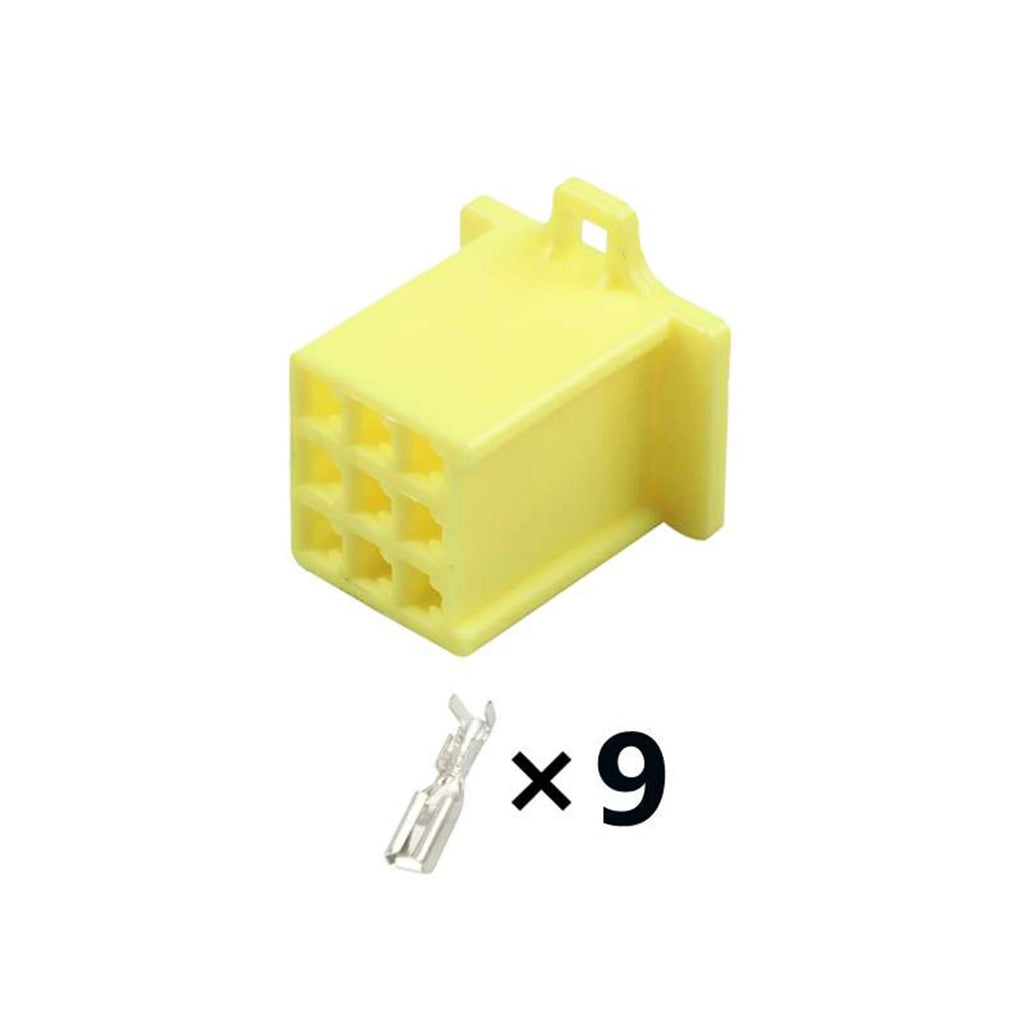 9PIN Connector Unsealed 2.8mm Male Female Connector Handle Switch Plug Wiring Harness Cable Socket 6030-9991 6040-9111