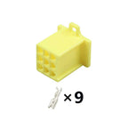 9PIN Connector Unsealed 2.8mm Male Female Connector Handle Switch Plug Wiring Harness Cable Socket 6030-9991 6040-9111