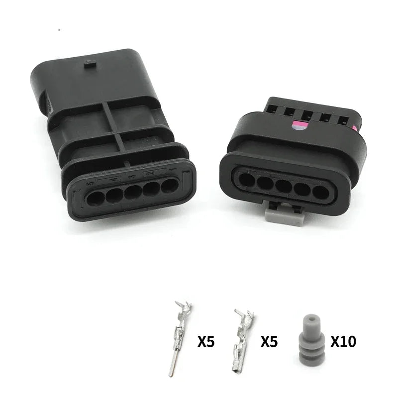 5/10/100 Sets 2P/3P/4P/5P/6P1-1718645-1 1-1670916-1TE type wiring harness connector reversing radar plug waterproof connector