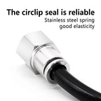 304 Stainless Steel Quick-Connect Air Hose Fittings - BSP 1/8",1/4",3/8",1/2 Pneumatic Pipe Connectors with Corrosion Resistance