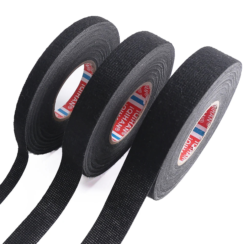 Electrical Insulating Tape Heat Resistant Harness Tape 8/15/19MM Car Cable Harness Wiring Loom Protection Waterproof Tape