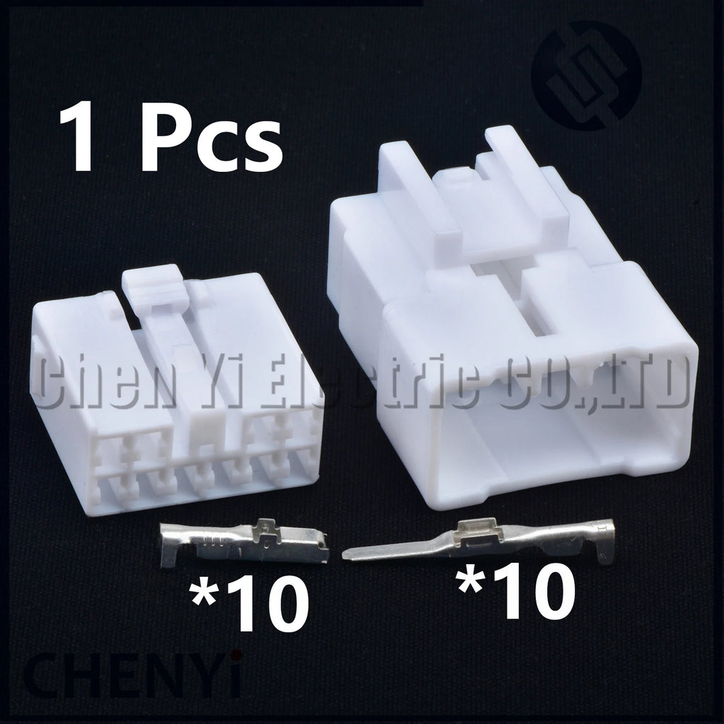 10 Pin Auto connector Car amplifier CD player Wire harness plug 7283-1100 MG651056 MG641059 90980-10801 6240-5196 For Toyota