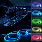 1M/3M/5M USB LED Ambient Light For Car LED Panel Dashboard Neon Strip Interior Decorations Atmosphere EL Light Line Tube With