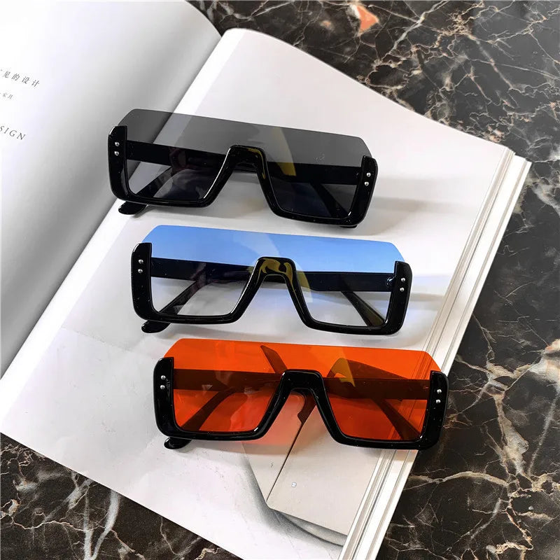 net red retro street shot sunglasse men Half Frame show thin face sunglasses women Glasse Car Driving Glass Anti Glare accessory