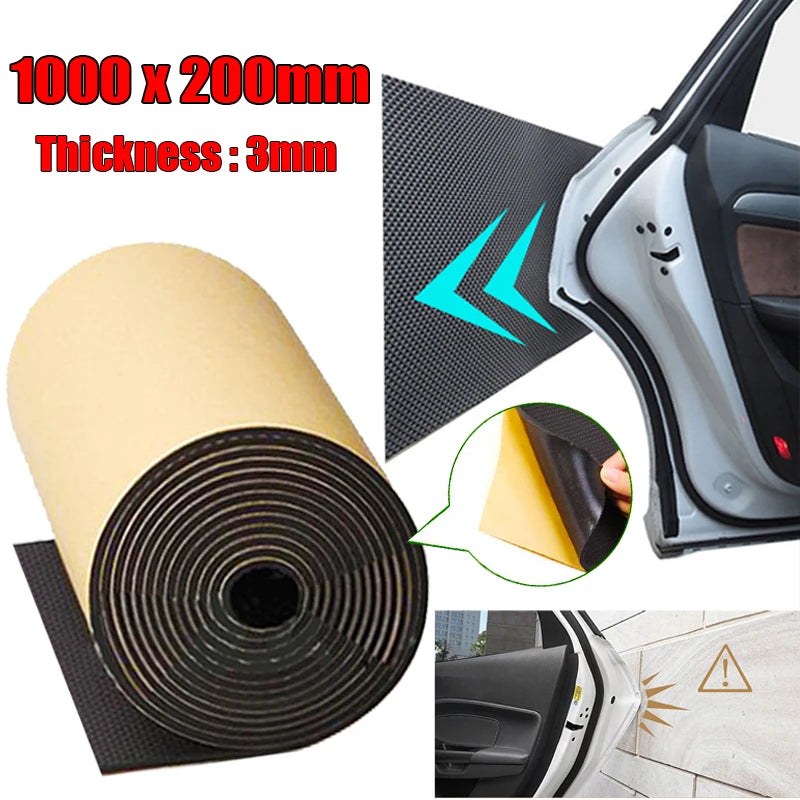 100x20cm Car Door Garage Rubber Wall Guard Bumper Safety Parking Garage Door Protector Crash Wall Mat Car Protective Device