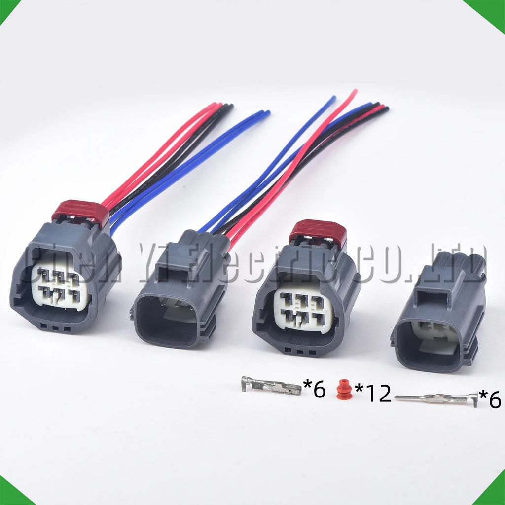 6-pin auto connector automotive connectors electric waterproof electronic harness