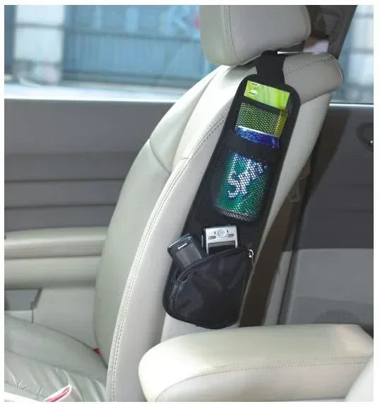 Car Seat Organizer Auto Seat Side Storage Hanging Bag Multi-Pocket Drink Holder Mesh Pocket Styling Organizer Phone Holder Amagi