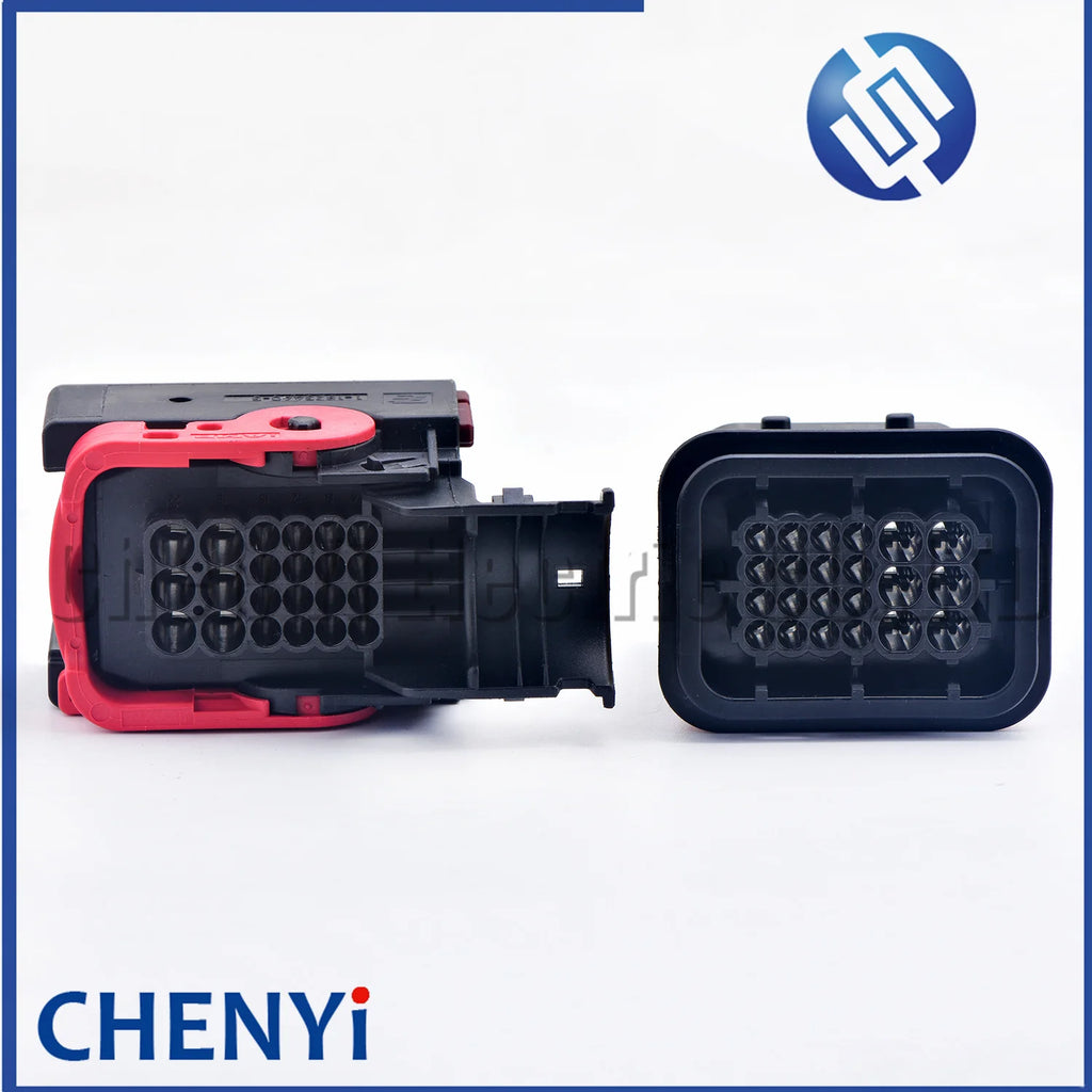22 Pin ECU Connector Black Waterproof Plug 1-1823449-1 1-1823661-1 1-1823440-3 1-1823441-3 1355233-3 1823442-1 With Pins or lid