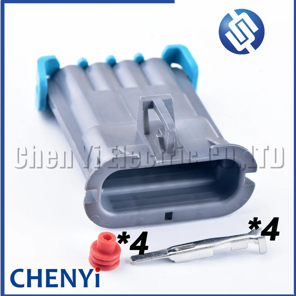 4 Pin Automobile connector Metri-Pack 280 Series Blower Motor Resistor Plug 12129600 12129565 15306069 For GM Buick Regal
