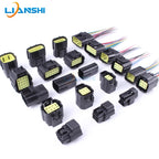 AMP connector, automotive waterproof plug terminal connector, 4/6/8/12-core male and female mating 1.8 series plug