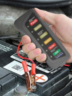 Universal 12V Digital Battery and Alternator Tester Compact Car/Motorcycle Diagnostic Tools with Accurate Measurement amagi