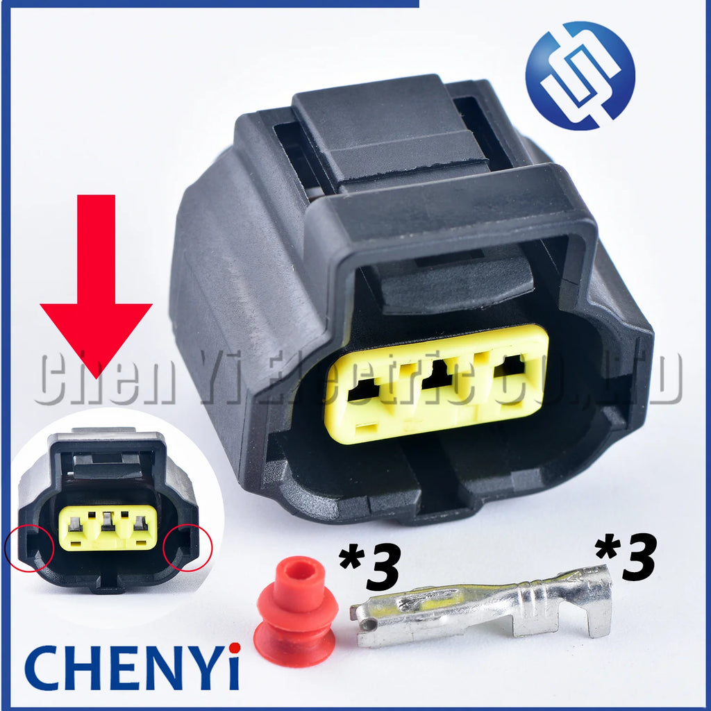 3 Pin female Automobile waterproof SSC Clutch speed sensor plug Generator Connector 184032-1 184034-1 184311-1 For Ford Focus