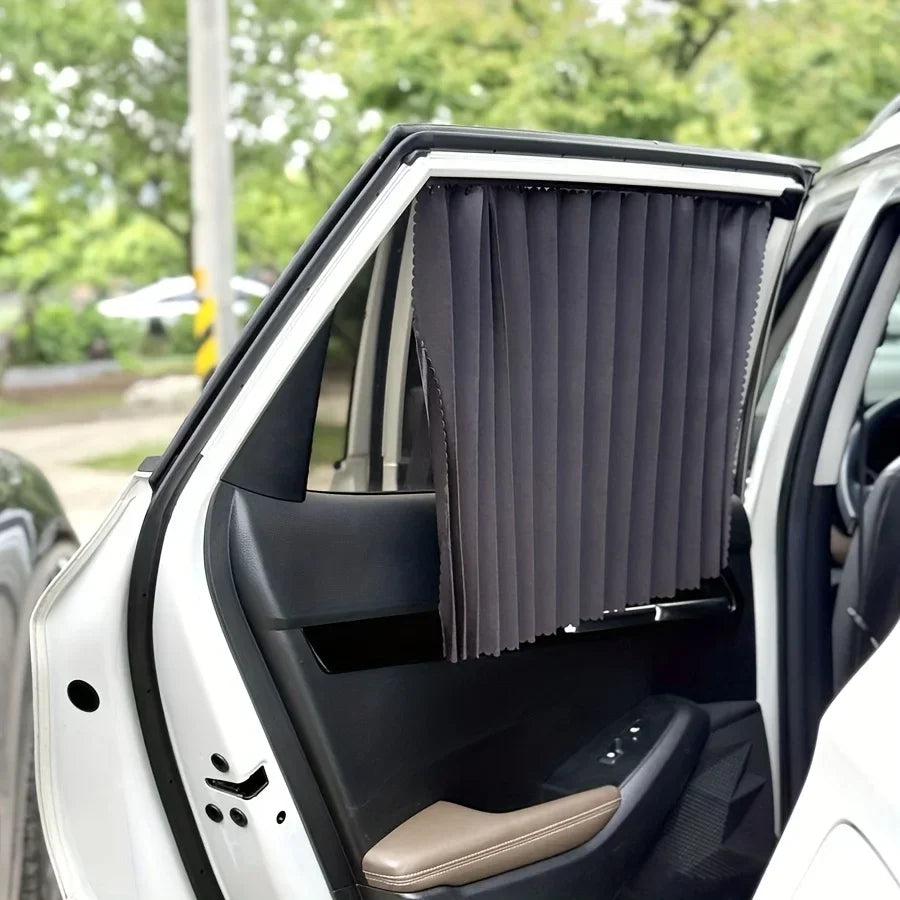 4PCS Magnetic Car Sunshade Window Curtain Auto Window Sun Shade Privacy Sun UV Protection Window Car Interior Accessories Amagi