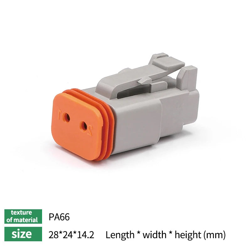 5/10/20Sets Deutsch DT Waterproof Connector Electrical Wire Socket Plug For Car 2P/3P/4P/6P/8P Kit Box Suit DT06-4S DT04-2P DT06
