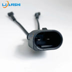 Non-destructive modification of BMW 3 Series, 5 Series 320, 325, 520, 525LI horn wiring harness plug