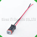 2-Pin Wire Harness Harness Waterproof Connector excavator headlight headlight