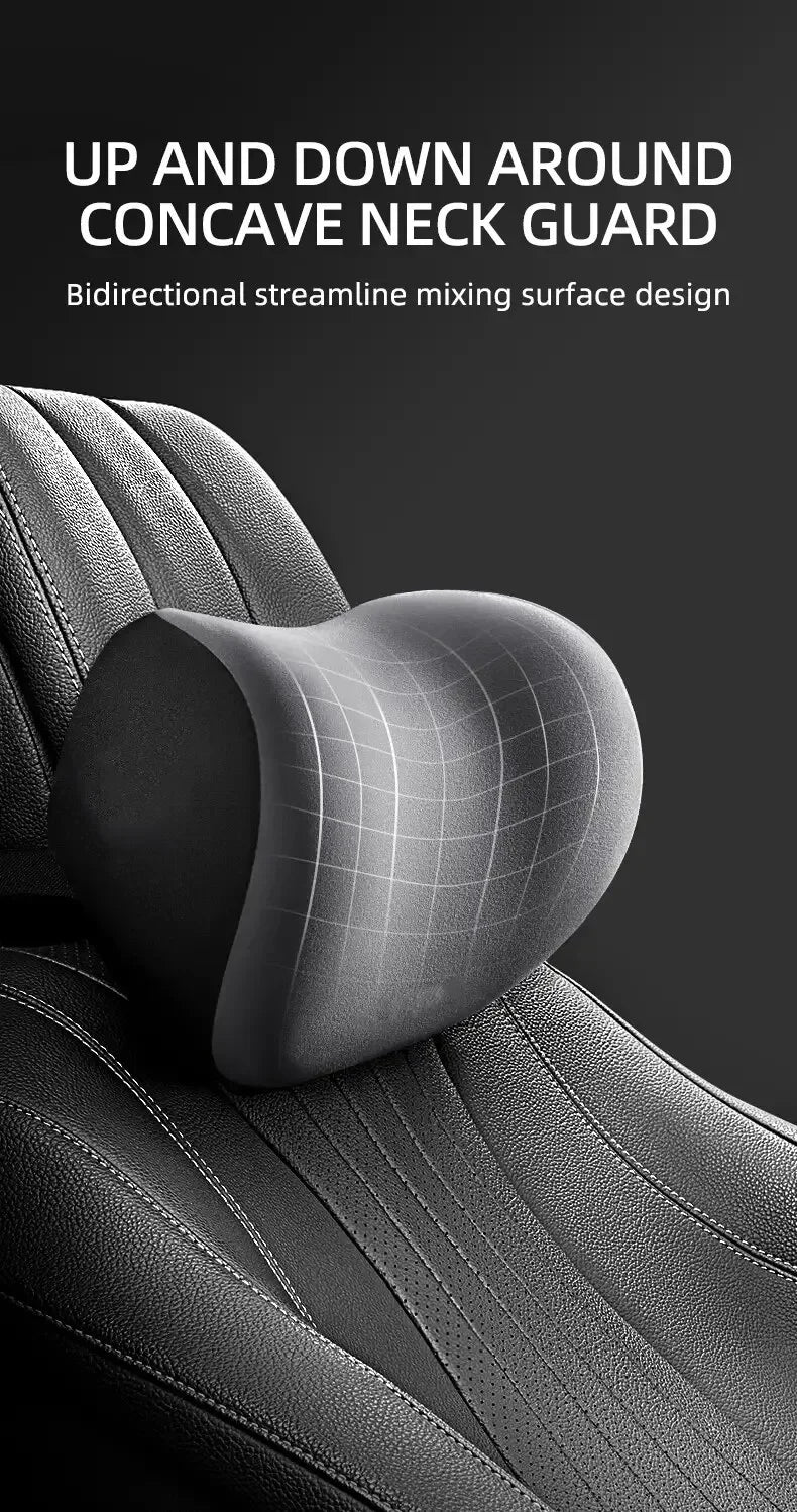 Comfortable Car Headrest and Lumbar Support Cushion for Office Home Chairs - Relieve Back Pain and Improve Posture Accessories