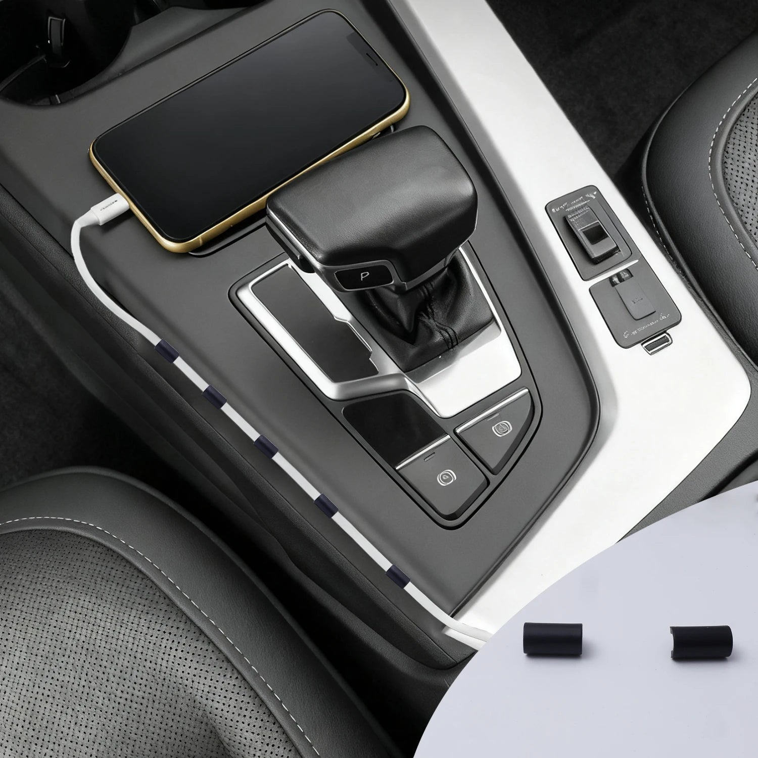 6-60PCS Multi-functional Car Navigation Storage Clip Car Charger Data Cable Fixing Clip Cable Holder Fixed Wire Clips Fastener
