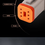 6 Pin Connector Waterproof 1.6mm Series Male Female Connectors Wiring Harness Housing Cable Socket DT04-6P-C017 DT06-6S-C017