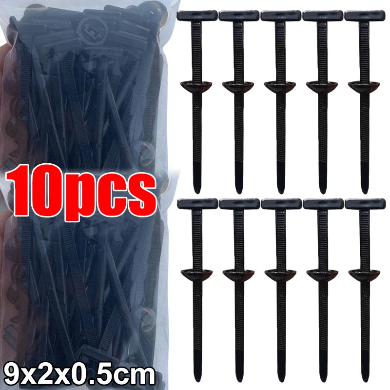 Universal Nylon Cable Tie Buckle Auto Fastener Screw Replacement Clip Car Fender Trunk Engine Guard Panel Wire Management Secure