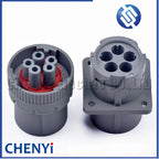 DEUTSCH Gray 5 Pin Waterproof connector HD16-5-16S HD10-5-16P HD10 1.5 Series Flame Retardant diagnosis Plug With pins