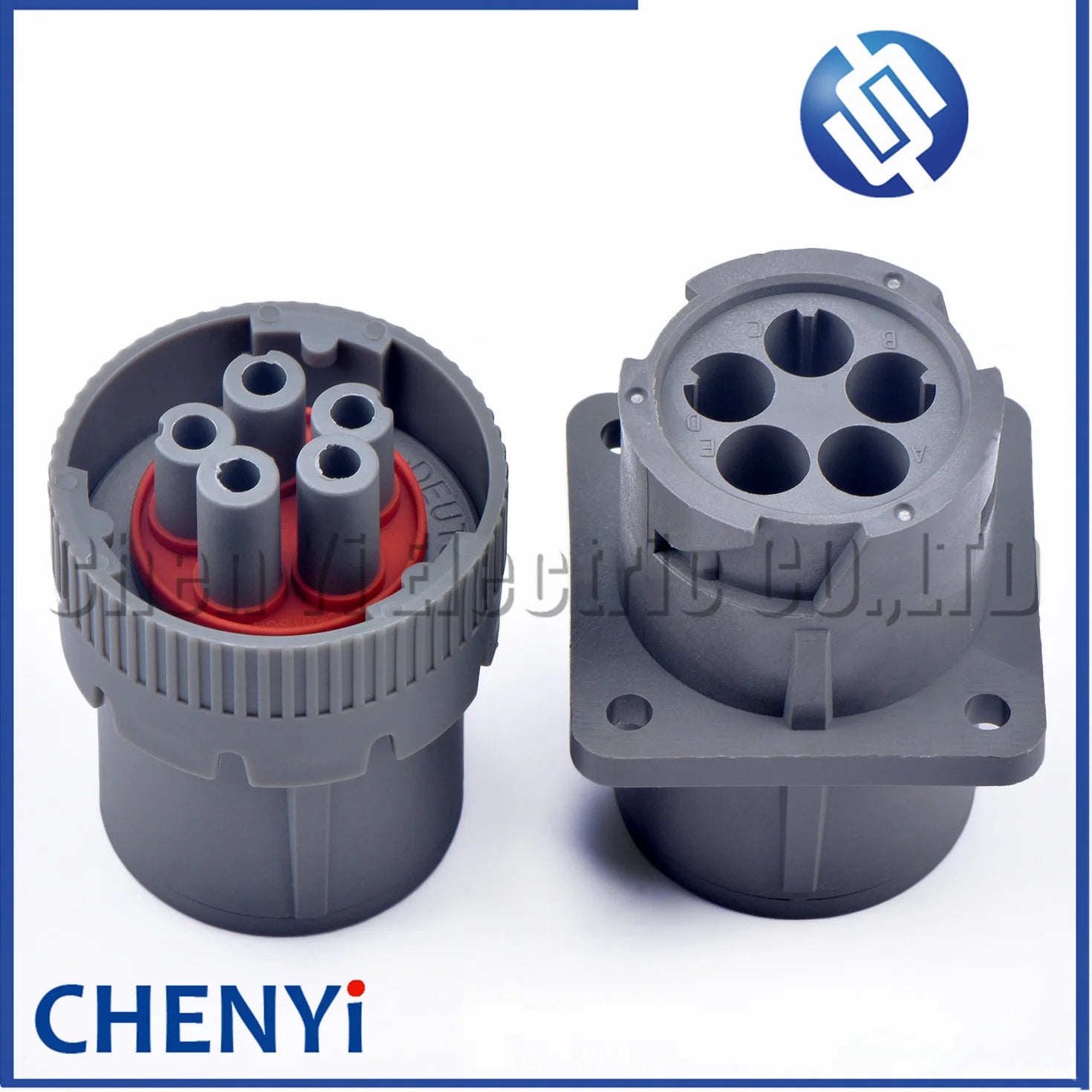 DEUTSCH Gray 5 Pin Waterproof connector HD16-5-16S HD10-5-16P HD10 1.5 Series Flame Retardant diagnosis Plug With pins