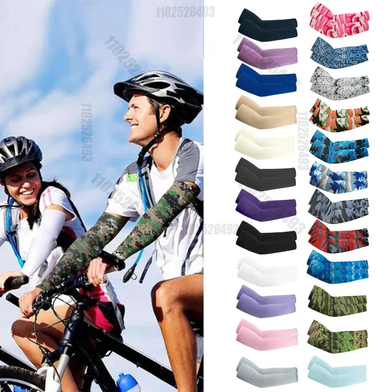 Tough Outdoors Sun Protection Sleeves UV Arm Sleeves for Men Women Golf Cooling Arm Baseball Sun Car Motorcycle Bicycle Amagi
