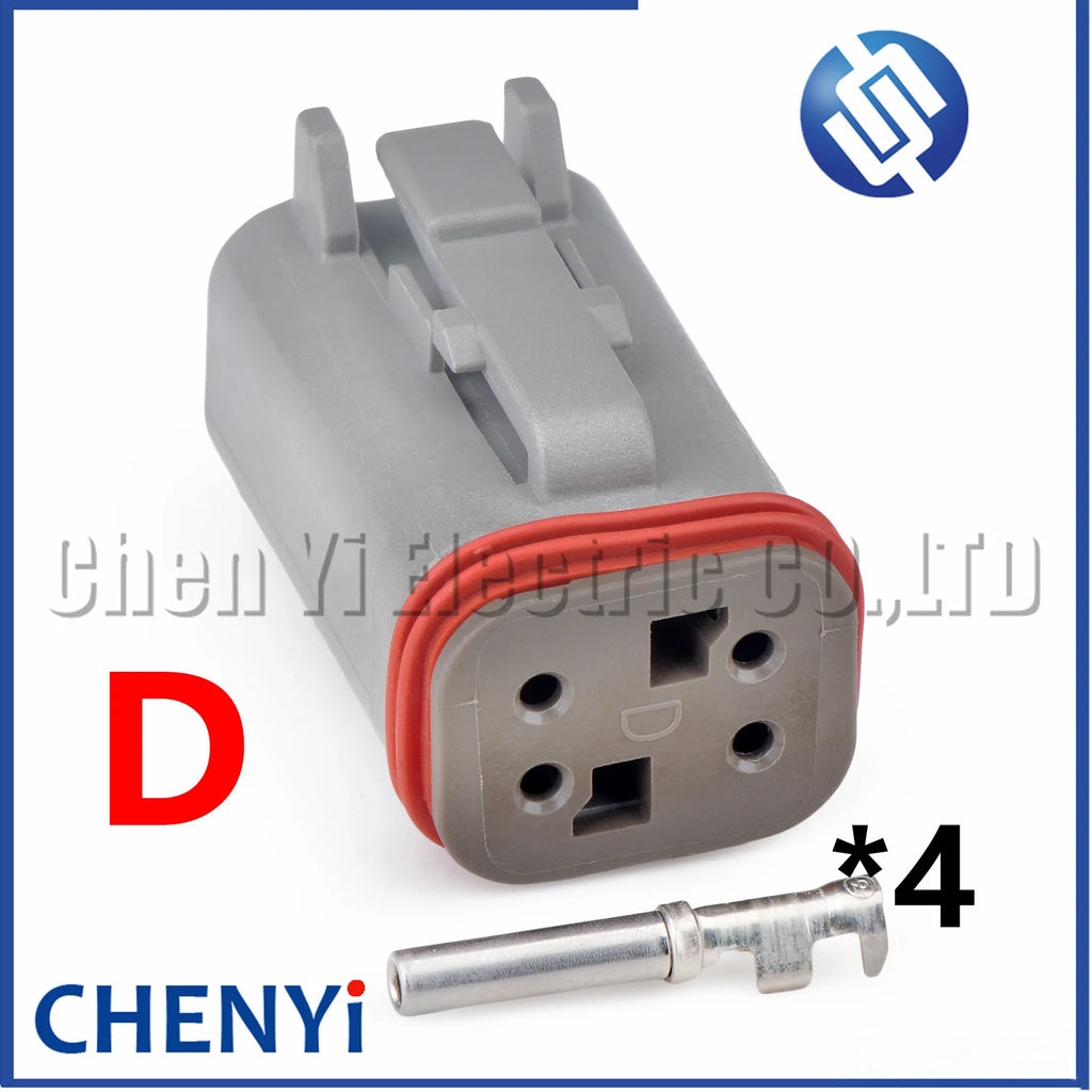 4 Pin Automotive waterproof connector harness plug DT06-4S DT06-4SA DT06-4SB DT06-4SC DT06-4SD For Heavy duty truck EBC system