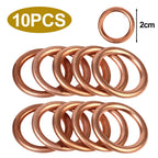 Car Oil Pan Drain Gasket Drainage Bolt Pad Aluminum/ Copper Oil Drain Plug Gasket Replaceable Accessories for Volkswagen Audi