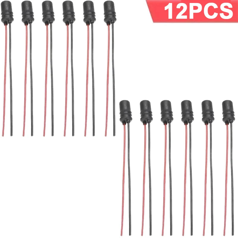 16/1pcs DC12V T10 W5W 147 Dashboard Wedge Light Bulb Socket Rubber Light Bulb Socket Lamp Holder Connector for Auto Truck Boat
