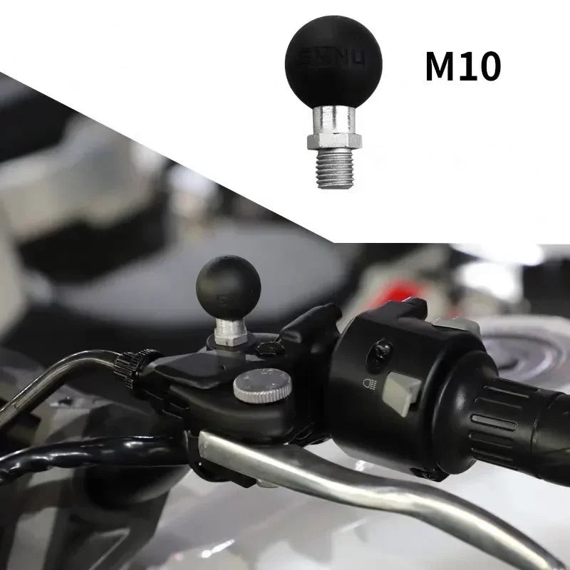 Ball Head Mount Adapter M8 M10 M6 Screw Post Bracket Phone Holder Electric Motorcycles Bike Mirror For RAM Mount Amagi