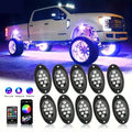 Rock Lights For Trucks 4/6/8/10 Pods RGB LED Rock Lights With APP/Remote Control Music Mode For Pickup Off Road RZR SUV ATV New