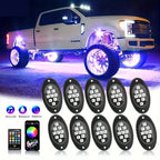 Rock Lights For Trucks 4/6/8/10 Pods RGB LED Rock Lights With APP/Remote Control Music Mode For Pickup Off Road RZR SUV ATV New
