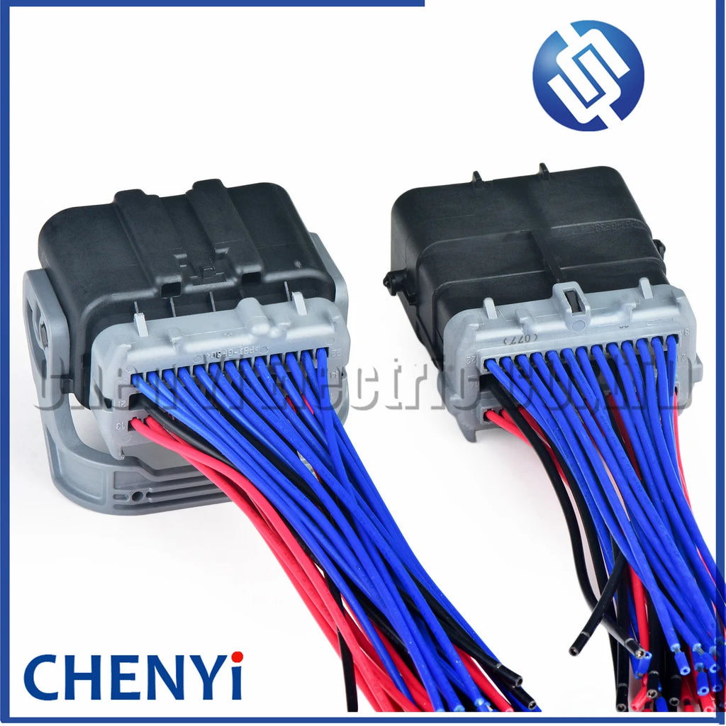 34 Pin Automotive waterproof connector Car Engine wire harness plug 3508A-01-002E 60013512A01C 60013508A01B C146 For Ford