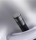 4Pcs Black Silver Car Tire Valve Stems Cap Knurling Style Tire Valve Cap Aluminum Tire Wheel Stem Air Valve Cap for US Schrader