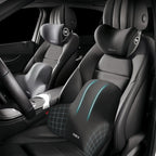 Car Memory Foam Lumbar Support Cushion, Polyester Fabric, Anti-Slip, Washable, Ergonomic Design, Slow Rebound Memory Material
