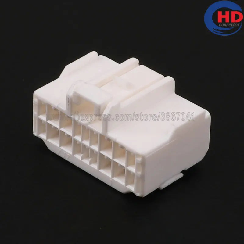 18pin female electrical wire harness plug unsealed plastic connector 6098-1164