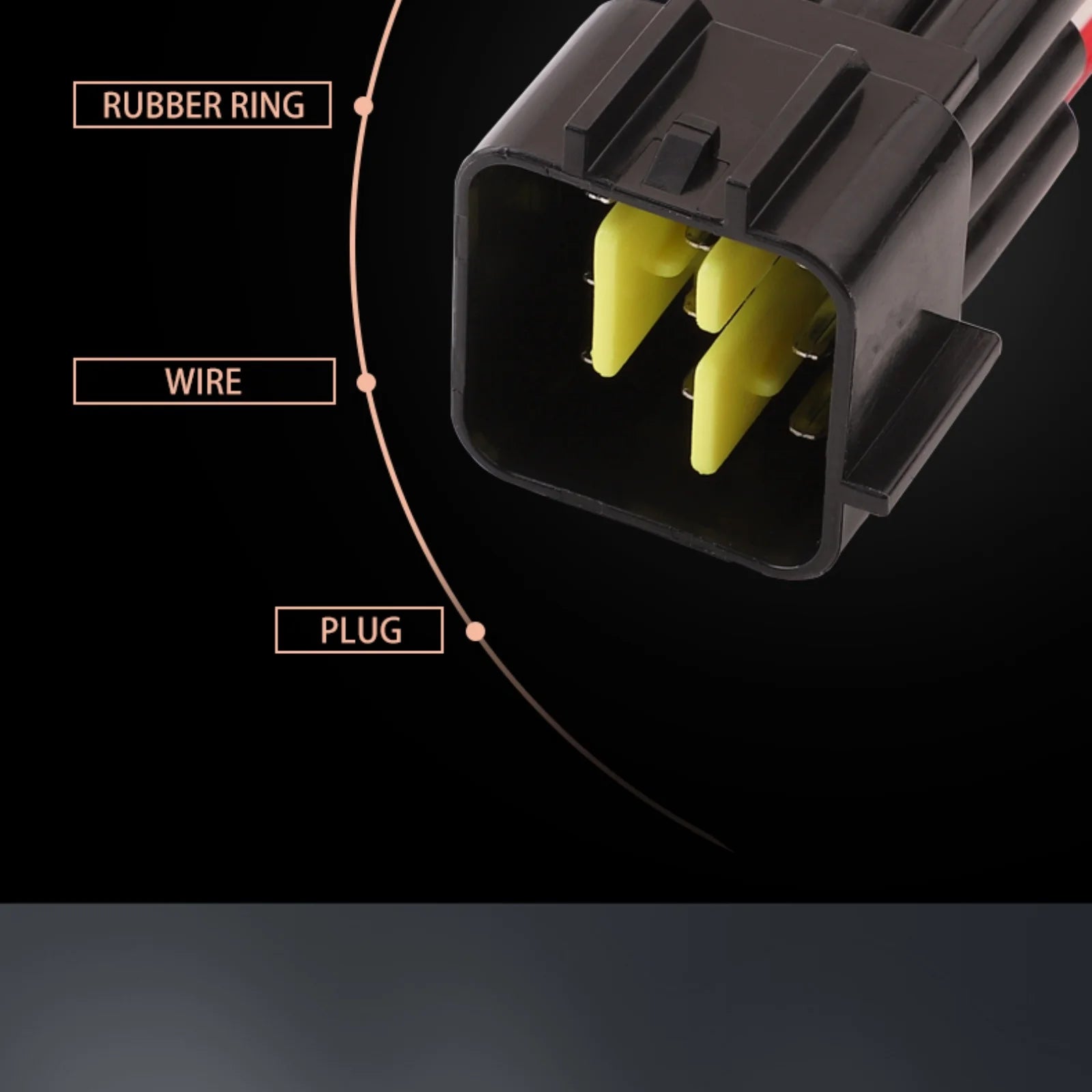 9 PIN Window Lifter Wire 2.3mm Waterproof Connector High-voltage Ignition Coil Plug Ford Mondeo ISUZU FW-C-9M-B FW-C-9F-B