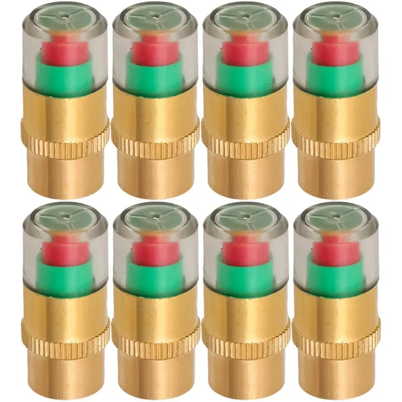 1-8pcs Motorcycle Car Tire Pressure Monitor Valve Cap Sensor Indicator Auto Tire Pressure Inspection Tools Tire Valve Detection