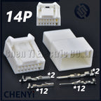 1 set 14 Pin Automobile connector Male Female Multi function seat plug Audio amplifier plug 90980-12804 for Toyota Honda Nissan